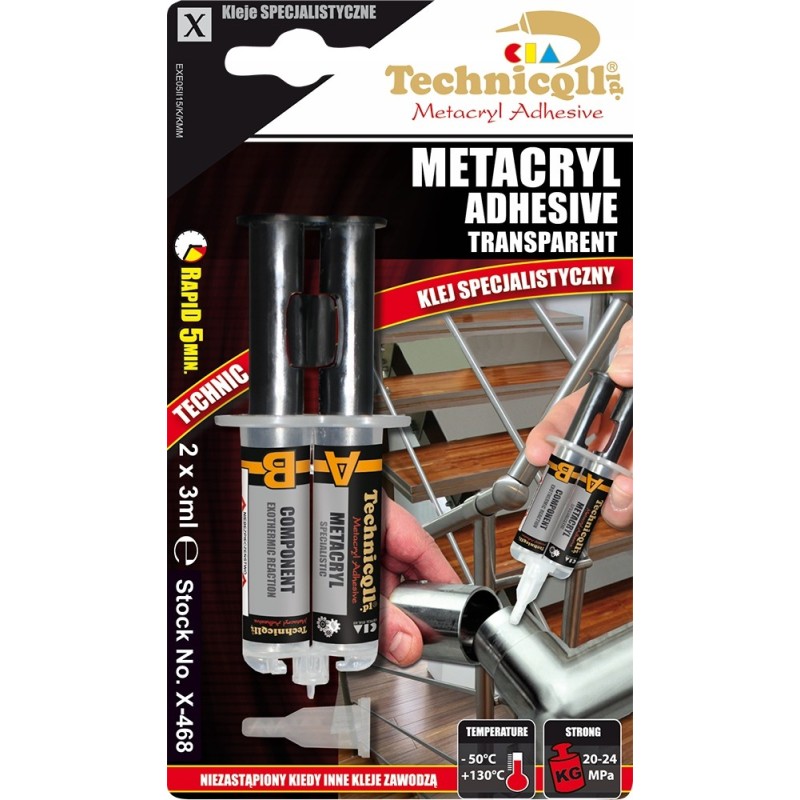 Двухкомпонентный клей, бесцветный